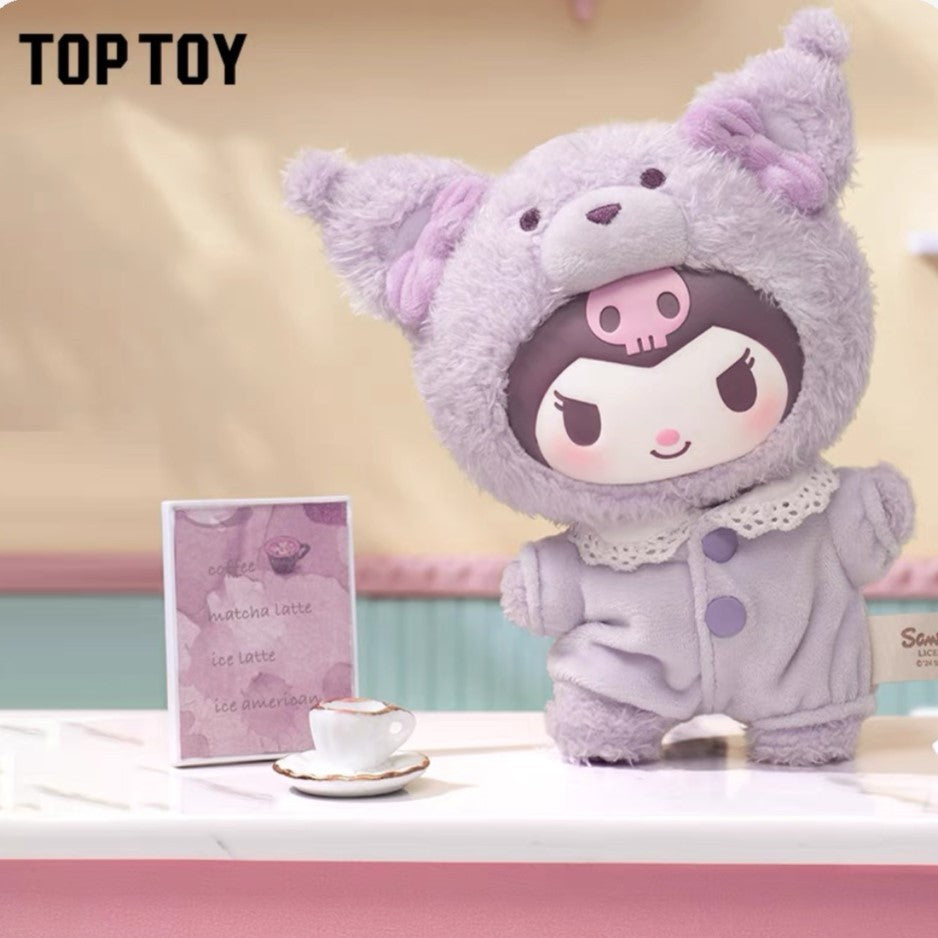 TOPTOY x Sanrio Characters Latte Baby Series Figures Blind Box ของเล่นฟิกเกอร์ ของขวัญ พวงกุญแจ