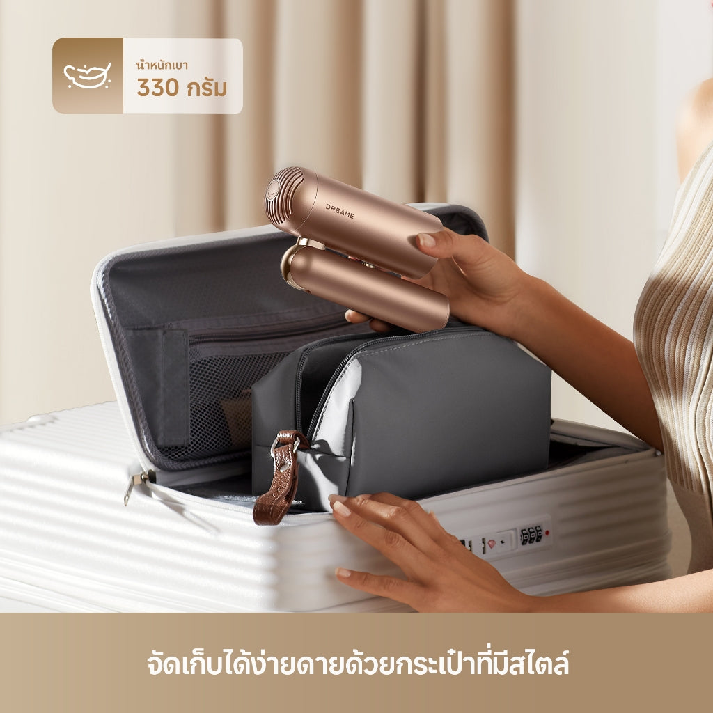 Dreame Pocket Uni High-Speed Hair Dryer ไดร์เป่าผม ความเร็วสูง พับได้ พกง่าย เป่าแห้งไว เปลี่ยนทรงได้
