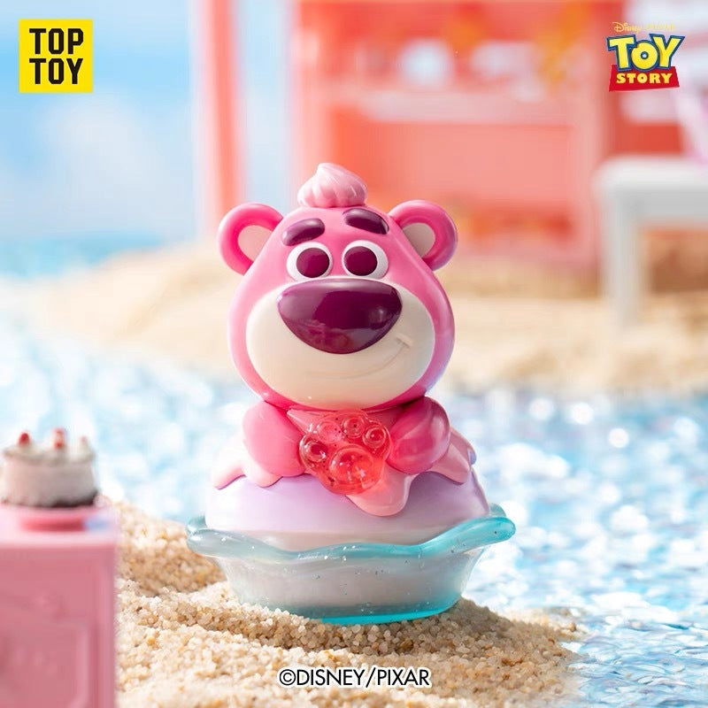 TOPTOY x Disney Strawberry Bear Strawberry Ice Series Figure Blind Box Toy ของเล่นของขวัญวันเกิด สําหรับเด็ก