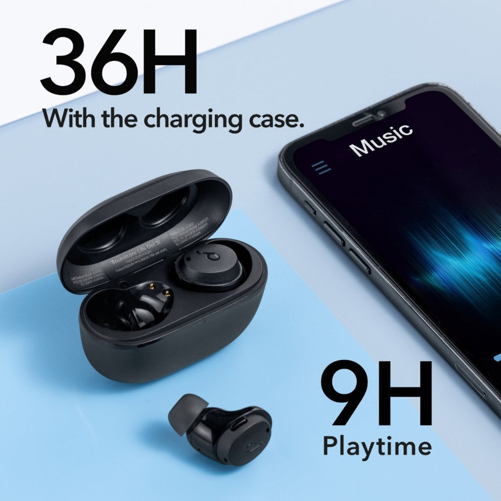 Soundcore Life Dot 3i หูฟังบลูทูธไร้สาย ลดเสียงรบกวน headphone bluetooth หูฟังบลูทูธไร้สาย หูฟังตัดเสียงรบกวน A3982