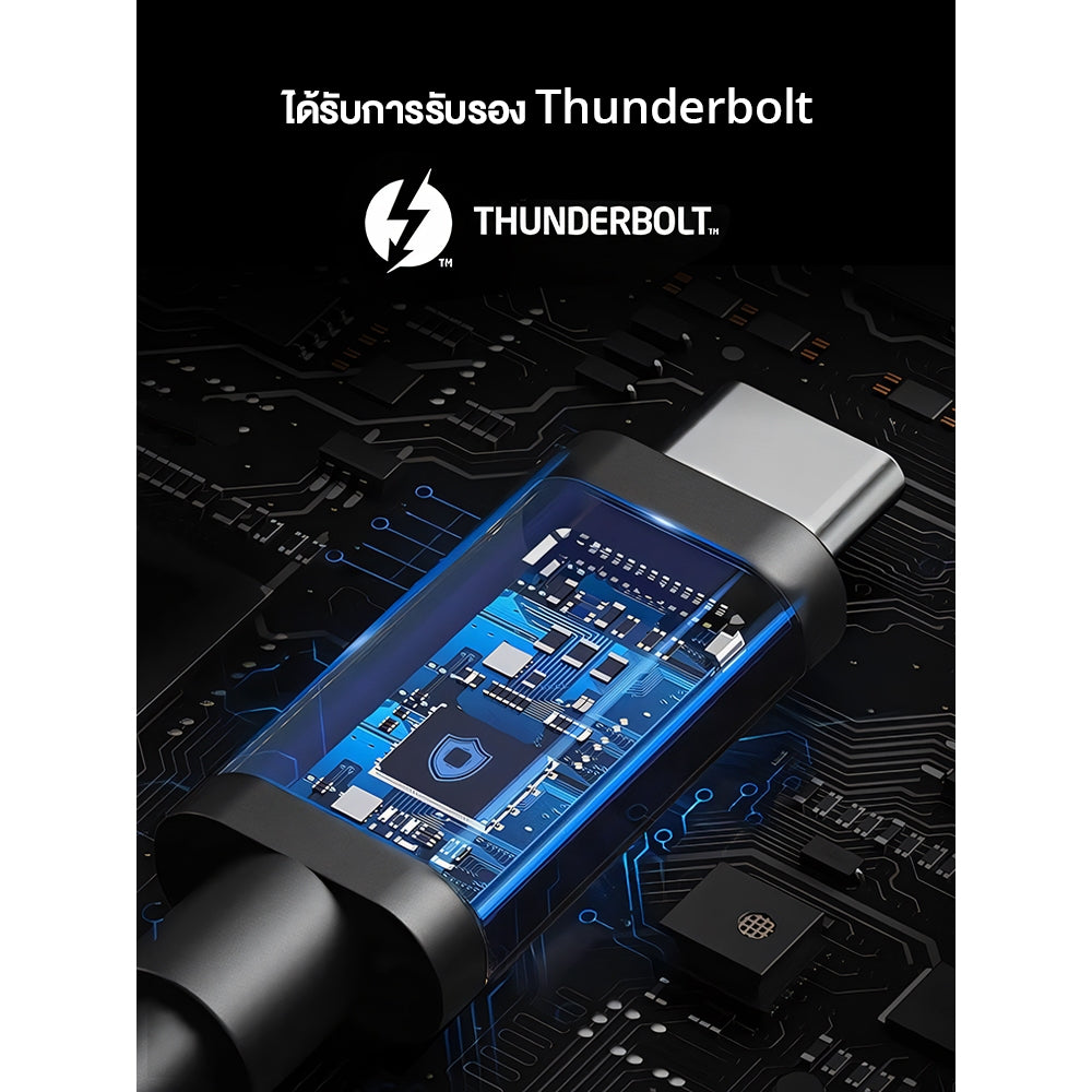 Anker USB-C to USB-C Thunderbolt 4.0 100W Cable สายชาร์จเร็ว รับส่งข้อมูลรวดเร็ว40Gbps เอาต์พุตคุณภาพสูง 8K for iPhone16