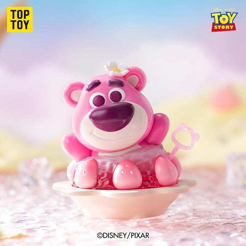 TOPTOY x Disney Strawberry Bear Strawberry Ice Series Figure Blind Box Toy ของเล่นของขวัญวันเกิด สําหรับเด็ก