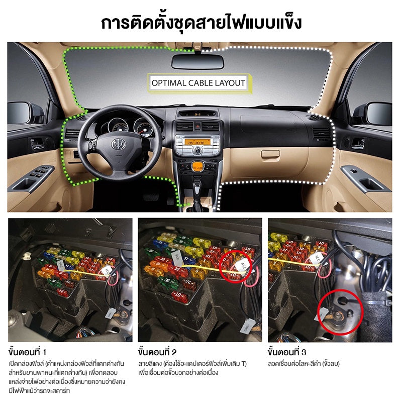 DDPAI IPS Intelligent Hardwire Kit สายต่อตรงเพื่อบันทึกตอนจอด รองรับรุ่น MINI Pro / N3 Pro / Z40 /Z50