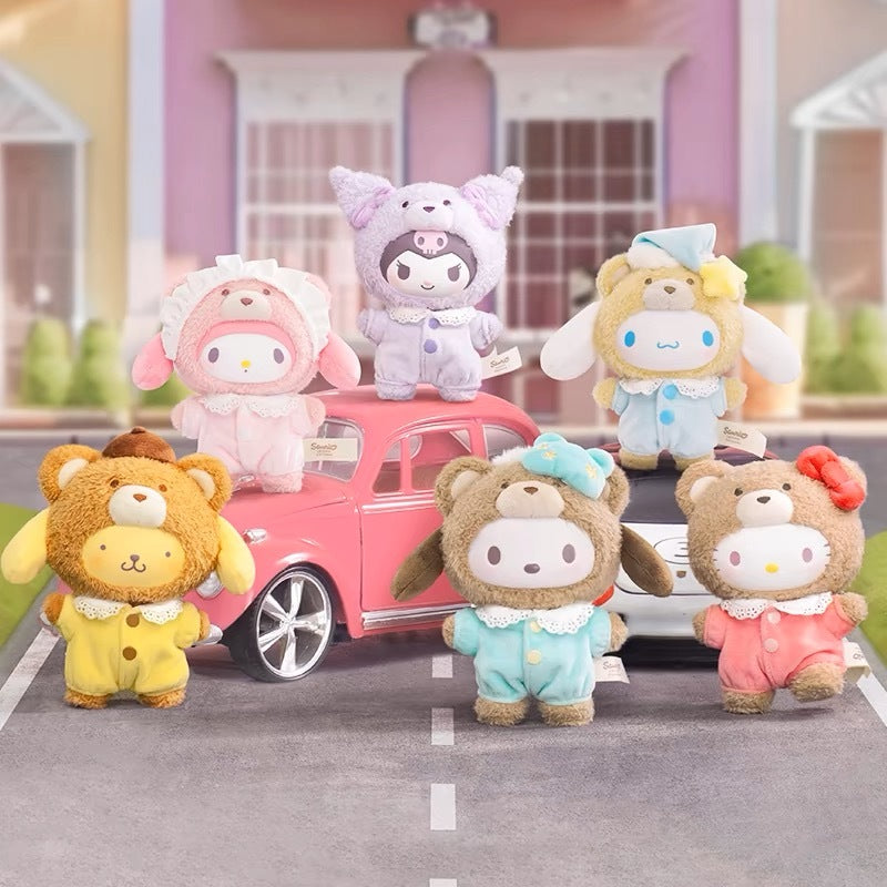 TOPTOY x Sanrio Characters Latte Baby Series Figures Blind Box ของเล่นฟิกเกอร์ ของขวัญ พวงกุญแจ
