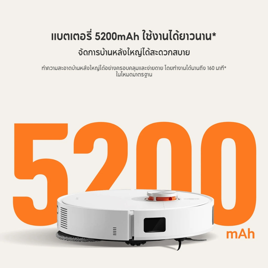 Xiaomi Robot Vacuum X20 Pro ออลอินวัน การเก็บฝุ่นอัตโนมัติโดยไม่ต้องล้าง แรงดูด 7000Pa 5200mAhใช้งานได้นาน 160นาที