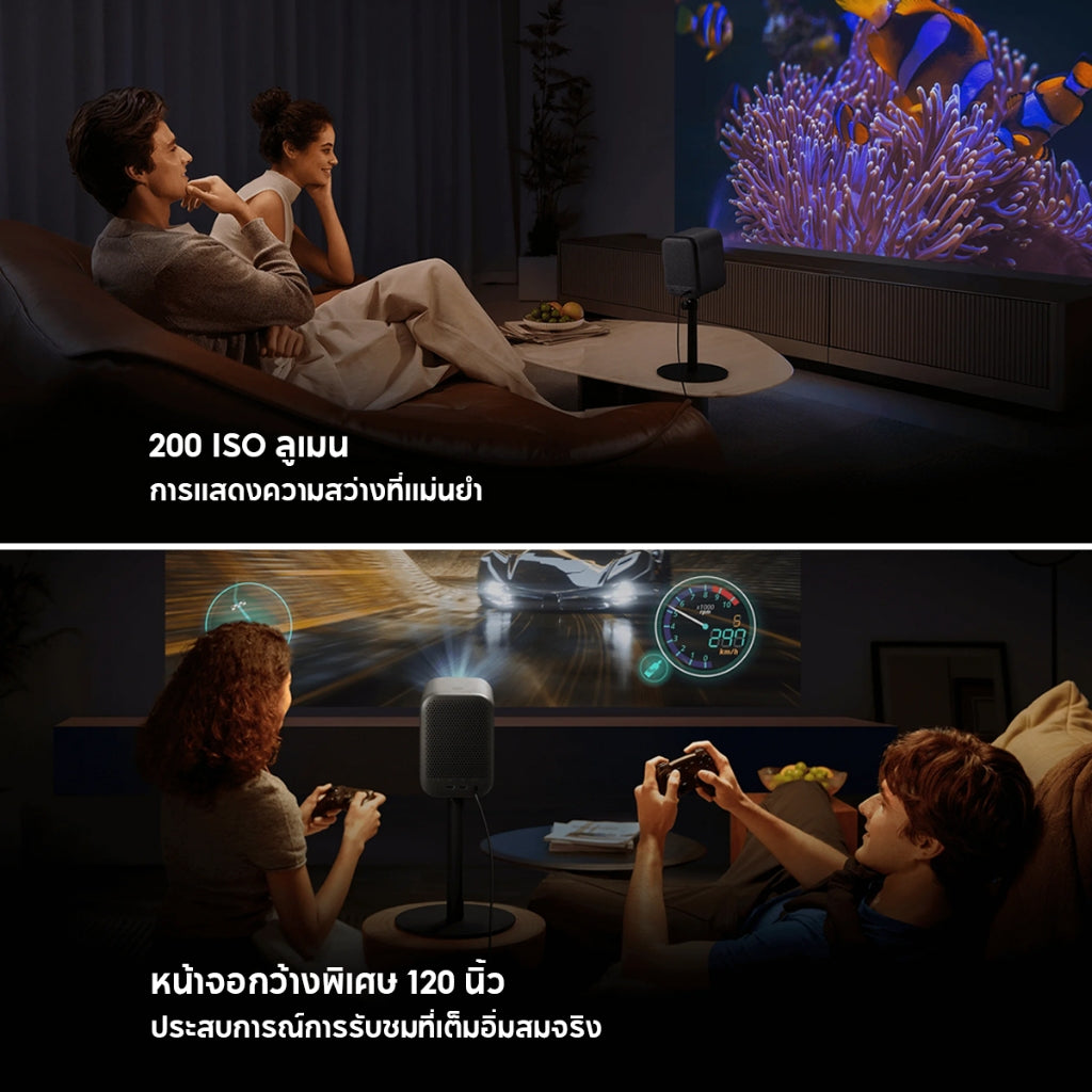 Xiaomi Smart Projector L1 1080P HD Projector โปรเจคเตอร์ 200 ISO ลูเมน พื้นที่เก็บข้อมูลขนาดใหญ่ 2 + 16GB