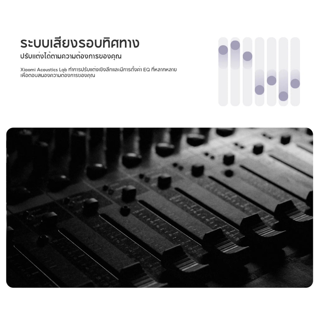 Xiaomi Redmi Buds 6 Pro Wireless Bluetooth Earphone หูฟังบลูทูธไร้สาย ระบบเสียงพื้นที่อิสระ ลดเสียงรบกวนได้ลึก