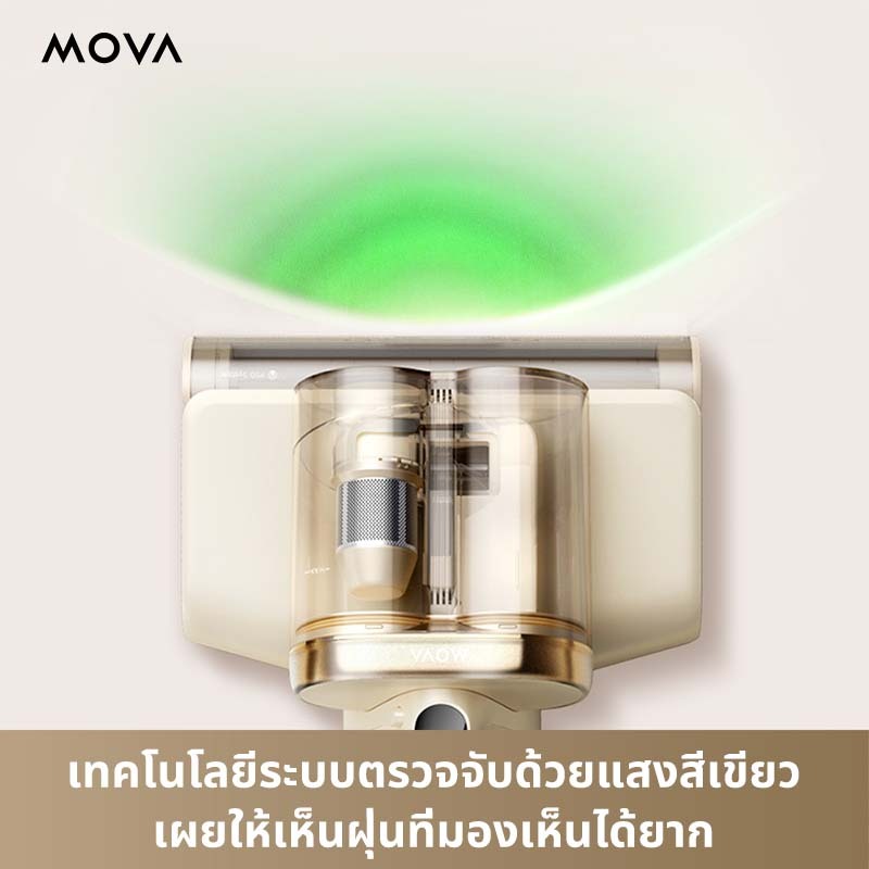 MOVA D20 Mite Remover เครื่องกําจัดไรฝุ่น | แรงดูด16000pa |อัตราการฆ่าเชื้อถึง 99.99%ด้วย LED UV