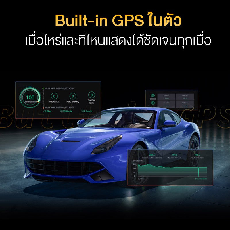 DDPAI Z40 GPS Dual Front and Rear Dash cam 1944PCar Camera กล้องติดรถยนต์ บันทึกขณะจอดรถ24 ชั่วโมง กล้องมองหลังติดรถยนต์