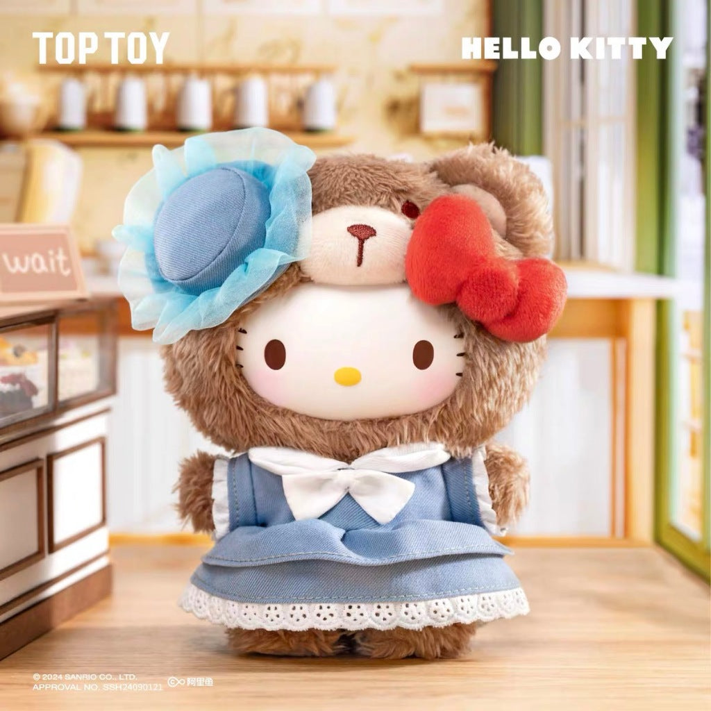 TOPTOY x Sanrio characters Afternoon Tea Vinyl Plush Blind Box ของเล่นฟิกเกอร์ ของขวัญ พวงกุญแจ