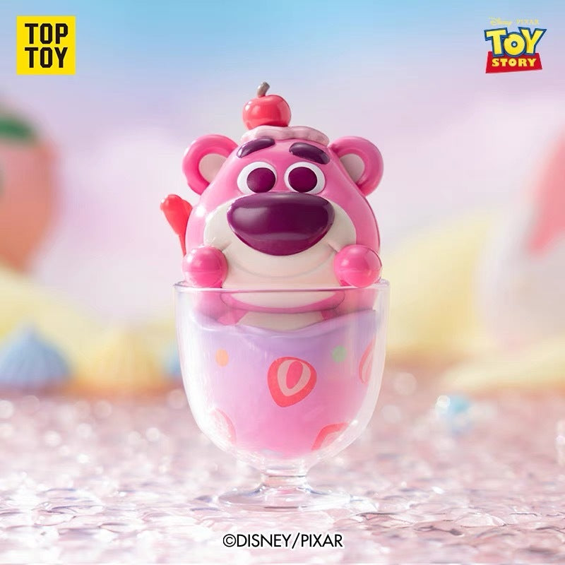 TOPTOY x Disney Strawberry Bear Strawberry Ice Series Figure Blind Box Toy ของเล่นของขวัญวันเกิด สําหรับเด็ก