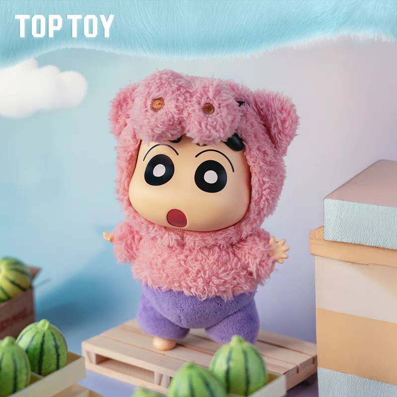 TOPTOY x CRAYON SHINCHAN Play Party Series Blind Box ของเล่นฟิกเกอร์ ของขวัญวันเกิด