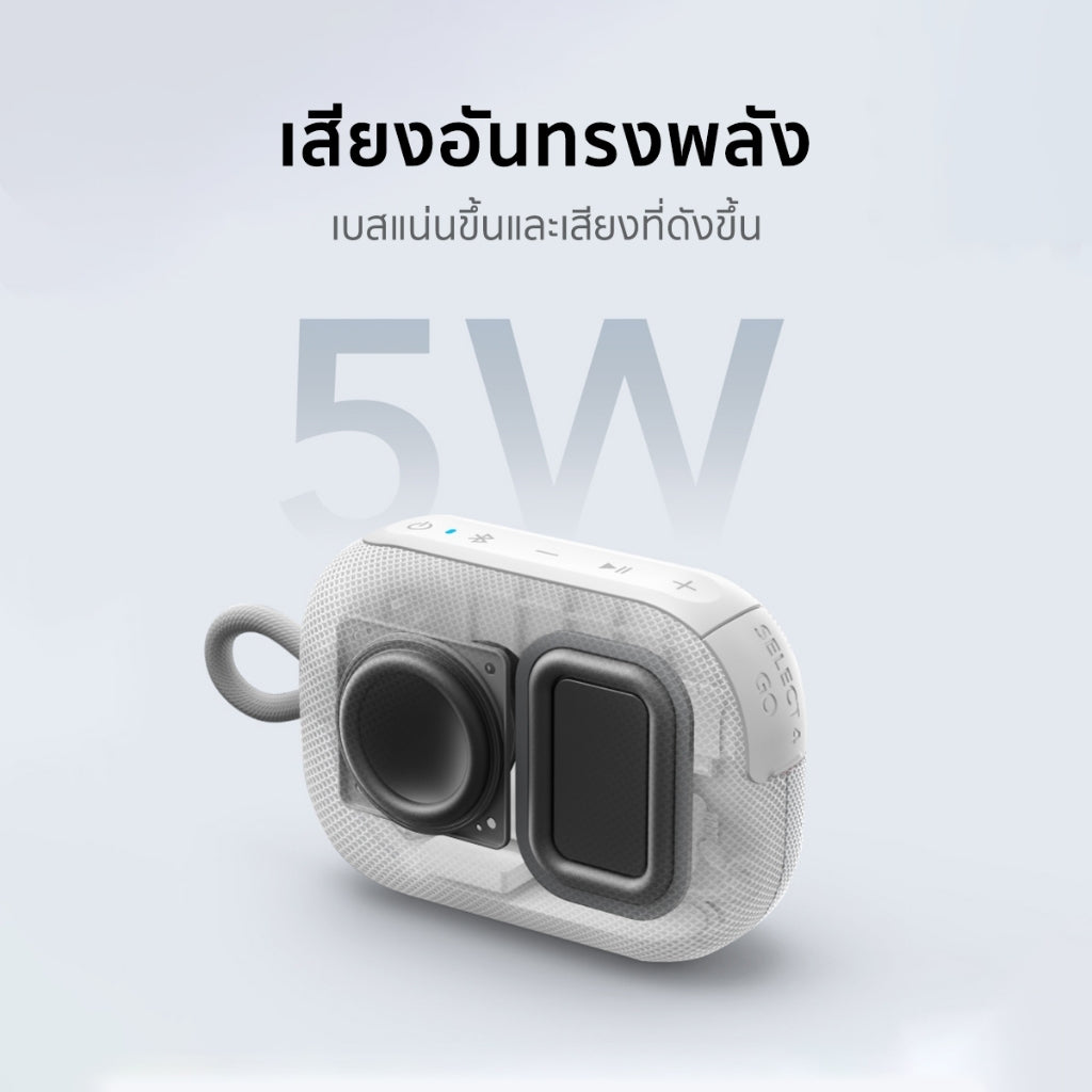 Soundcore Anker Select 4 Go Bluetooth Speaker ลําโพง บลูทูธ ซับวูฟเฟอร์ ลําโพงพกพา ตั้งค่า EQ IP67 กันน้ำ Up to 20H