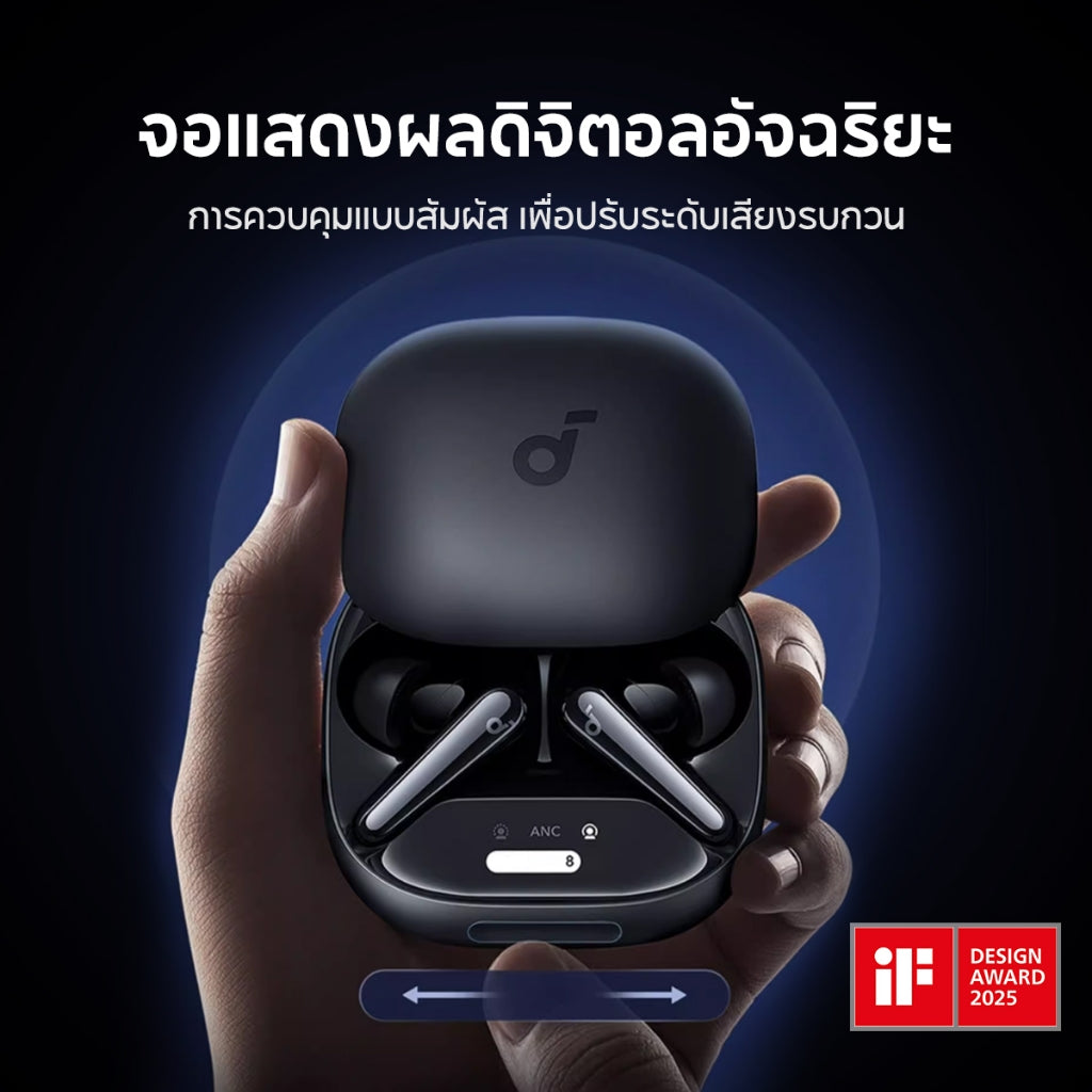 Soundcore Liberty 4 Pro Noise Cancelling True-Wireless Earbuds หูฟังบลูทูธไร้สาย 5.3 ลดเสียงรบกวน Adaptive ANC