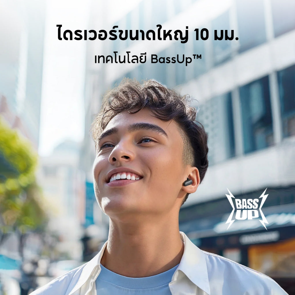 Soundcore R50i NC หูฟังบลูทูธ สายหูฟังไร ตัดเสียงรบกวน ANC กันน้ำระดับ IP54 45 ชม ไมค์ 4 ตัว อัลกอริธึม Al A3959