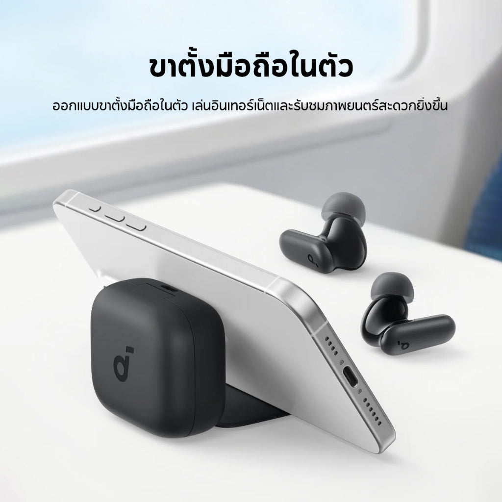 Soundcore R50i NC หูฟังบลูทูธ สายหูฟังไร ตัดเสียงรบกวน ANC กันน้ำระดับ IP54 45 ชม ไมค์ 4 ตัว อัลกอริธึม Al A3959