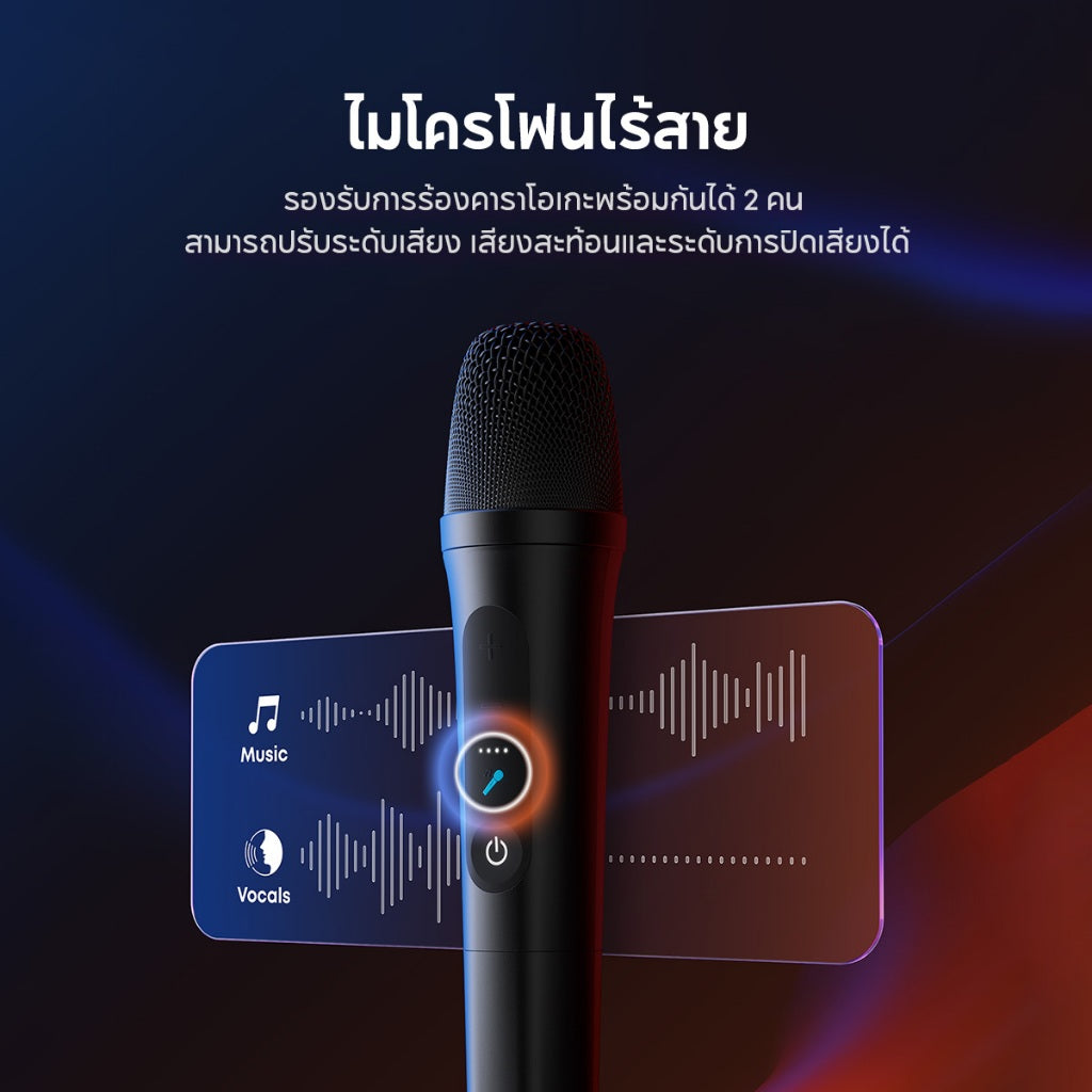 Soundcore by Anker Rave 3S Partybox Karaoke Speaker ฟังก์ชั่นไกด์เสียงร้อง Ai ลำโพงปาร์ตี้ ไร้สายแบบพกพา 200 วัตต์