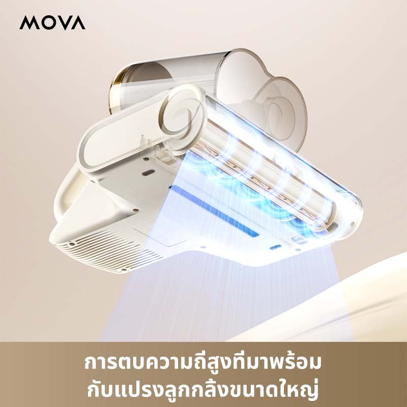 MOVA D20 Mite Remover เครื่องกําจัดไรฝุ่น | แรงดูด16000pa |อัตราการฆ่าเชื้อถึง 99.99%ด้วย LED UV