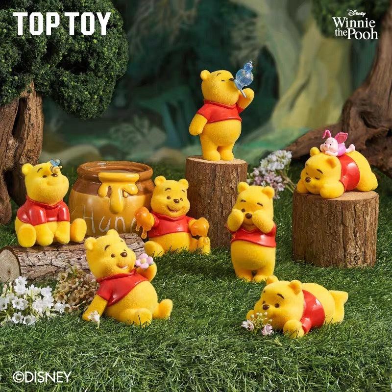 TOPTOY x Disney Winnie the Pooh Happy Everyday Series Figures Blind Box ของเล่น ของขวัญ สําหรับเด็ก