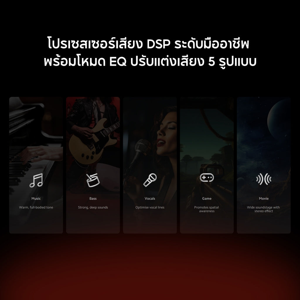 Xiaomi Desktop Speaker ลำโพงบลูทูธ USB/บลูทูธ/AUX IN เอฟเฟกต์เสียง 5 รูปแบบ เอฟเฟกต์ RGB สีสันสดใส