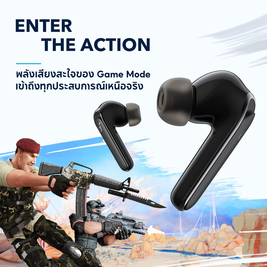 Soundcore by Anker Life P3 Wireless Bluetooth Earphone หูฟังบลูทูธ Noise Cancelling Earbuds,Bass Up, Game Mode 35H A3939
