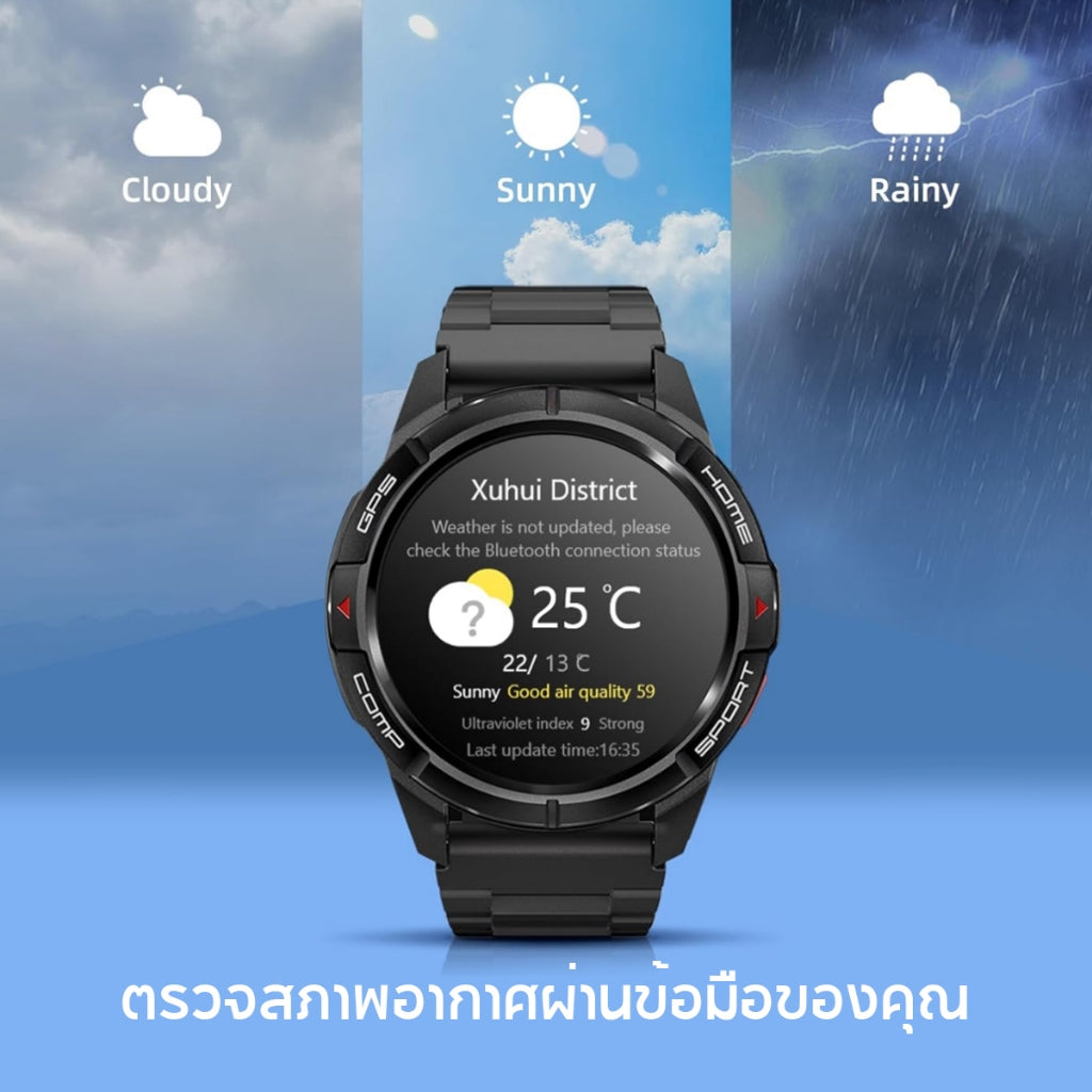 Mibro Watch GS Active สมาร์ทวอทช์ GPS ในตัว กันน้ำ 5ATM จอ AMOLED 60Hz ความสว่าง 1000Nit