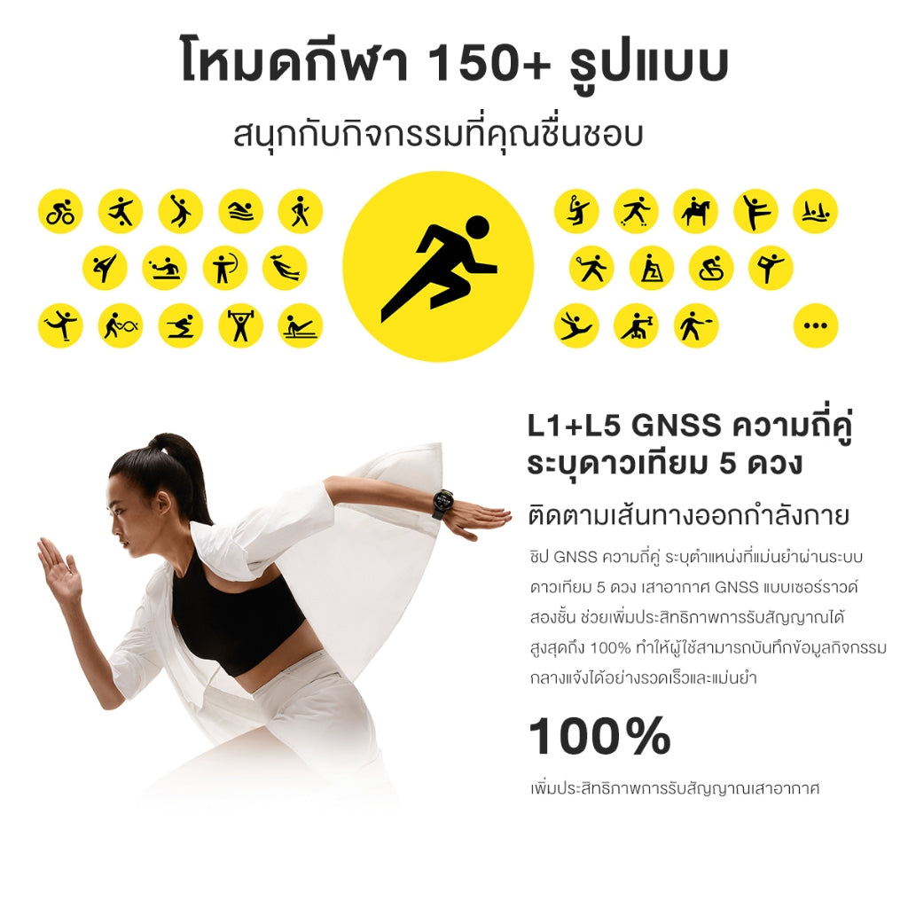 Xiaomi Watch S3 นาฬิกาสมาร์ทวอทช์ จอแสดงผล AMOLED 1.43" 60Hz การจัดการสุขภาพหลายมิต โทรบลูทูธ แบตรอึด 15วัน