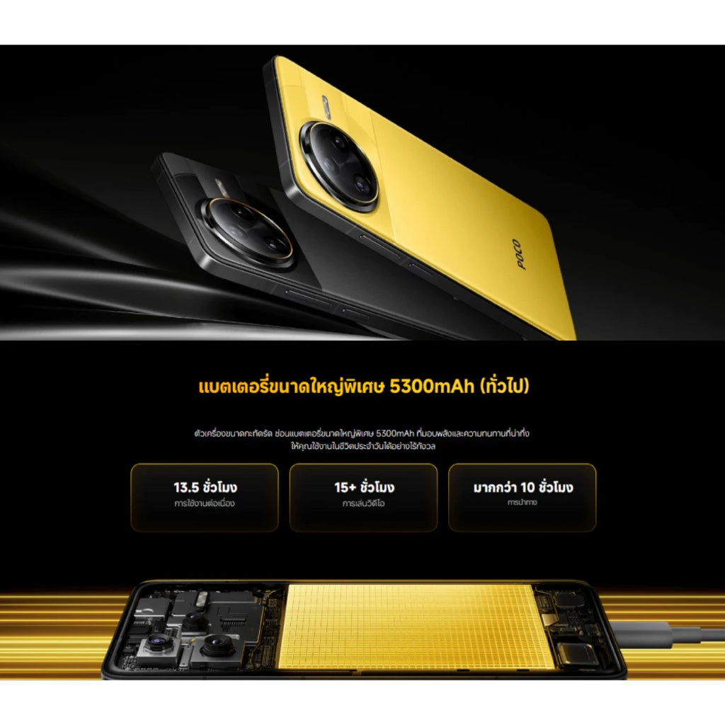 POCO F7 Ultra 5G 12+512/16+512 ชิปเซ็ตเรือธง Snapdragon® 8 Elite|ชิปเซ็ต VisionBoost D7|กล้อง 3 ตัว คมชัด 50MP