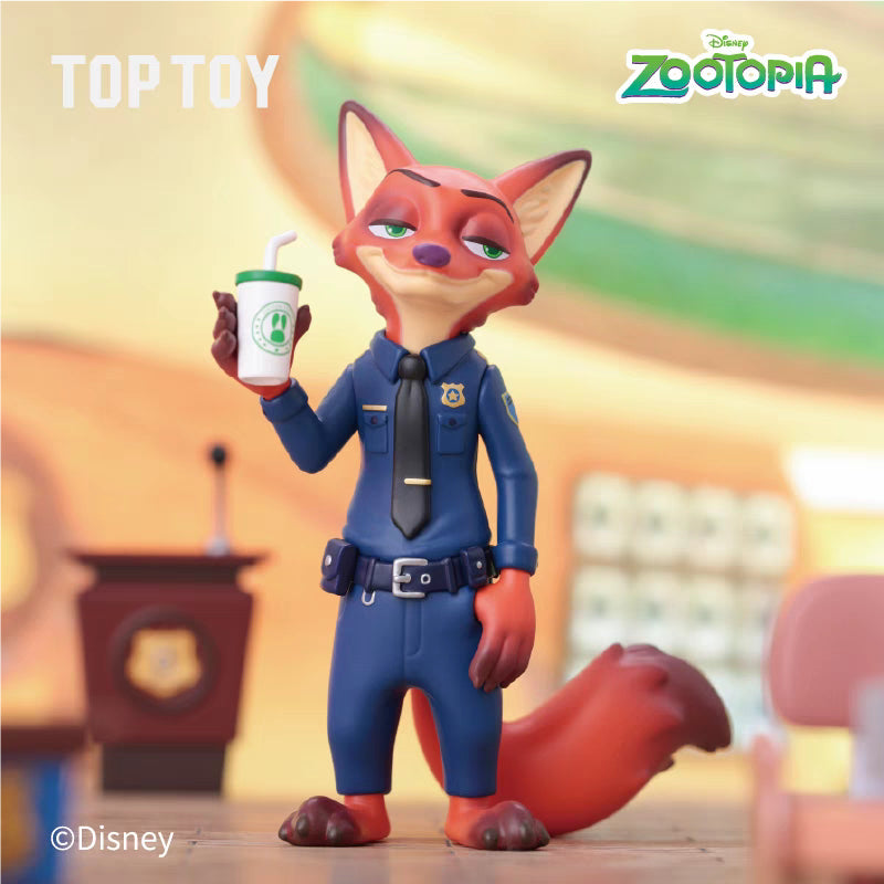 TOPTOY x Disney Zootopia Judy & Nick Story Figures Blind Box ของเล่นฟิกเกอร์ ของขวัญวันเกิด