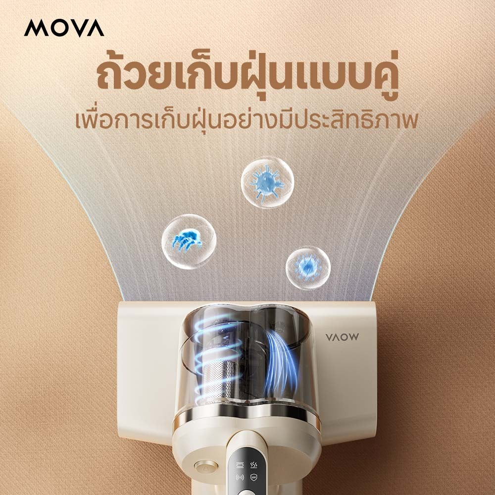 MOVA D10 MAX / D20 Mite Remover เครื่องกําจัดไรฝุ่น | แรงดูดทรงพลัง เครื่องกําจัดไรฝุ่น | แรงดูดทรงพลัง