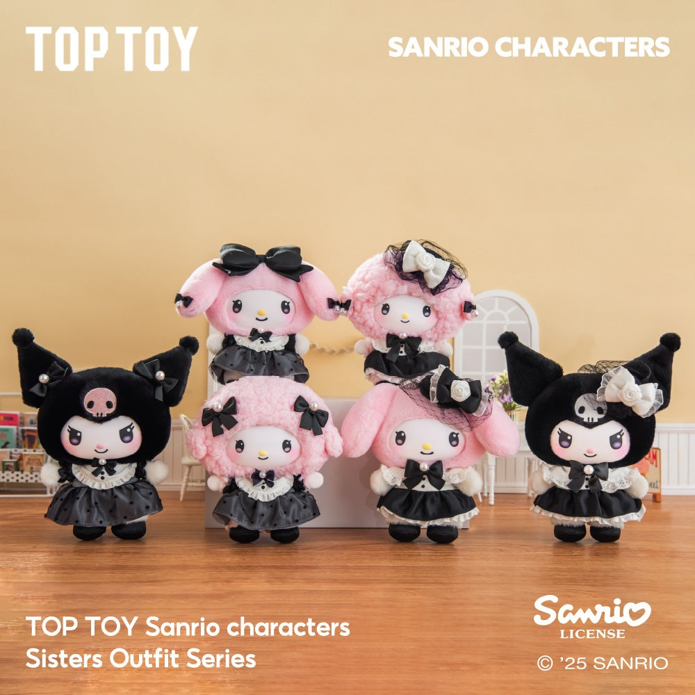 TOPTOY x Sanrio characters Sisters Outfit Series Figures Blind Box ของเล่นฟิกเกอร์ ของขวัญวันเกิด
