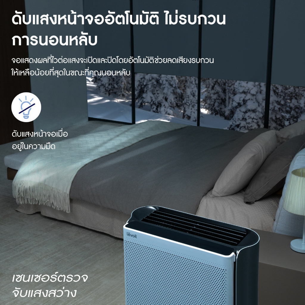 Levoit Everest Air Air Purifie กรองฝุ่น PM2.5 กรองอากาศ เครื่องฟอกอากาศ ศอัจฉริยะ แผ่กรองอากาศ HEPA 3 ขั้นตอน