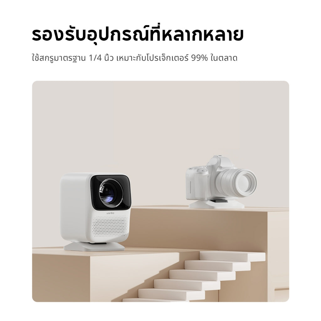 Wanbo Projector Desktop Stand ขาตั้งโปรเจคเตอร์ มั่นคงและป้องกันการลื่น ปรับได้ ±15° ง่ายต่อการใช้งาน