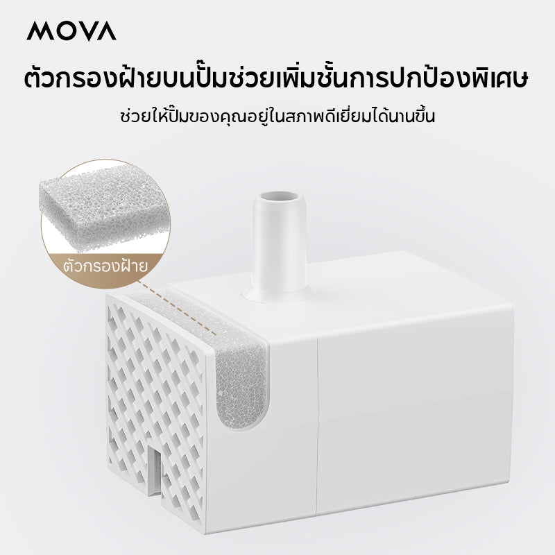 MOVA WF10 Pro Pet water fountain แบ่งปันความสดชื่น น้ําพุสําหรับสัตว์เลี้ยง