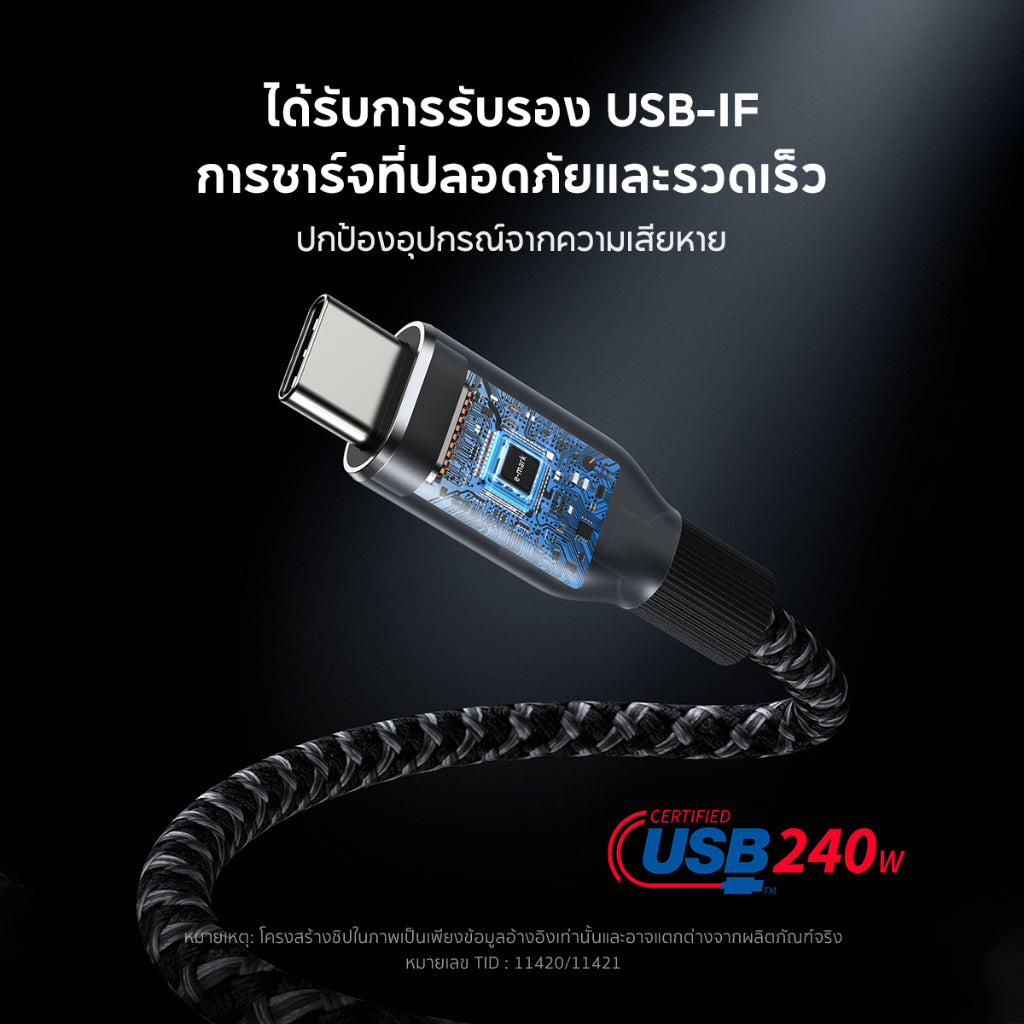Anker Prime Type C to C Cable 240W USB C สายชาร์จเร็ว ชาร์จเร็ว for iPhone 16 Series iPad MacBook Samsung GalaxyS24