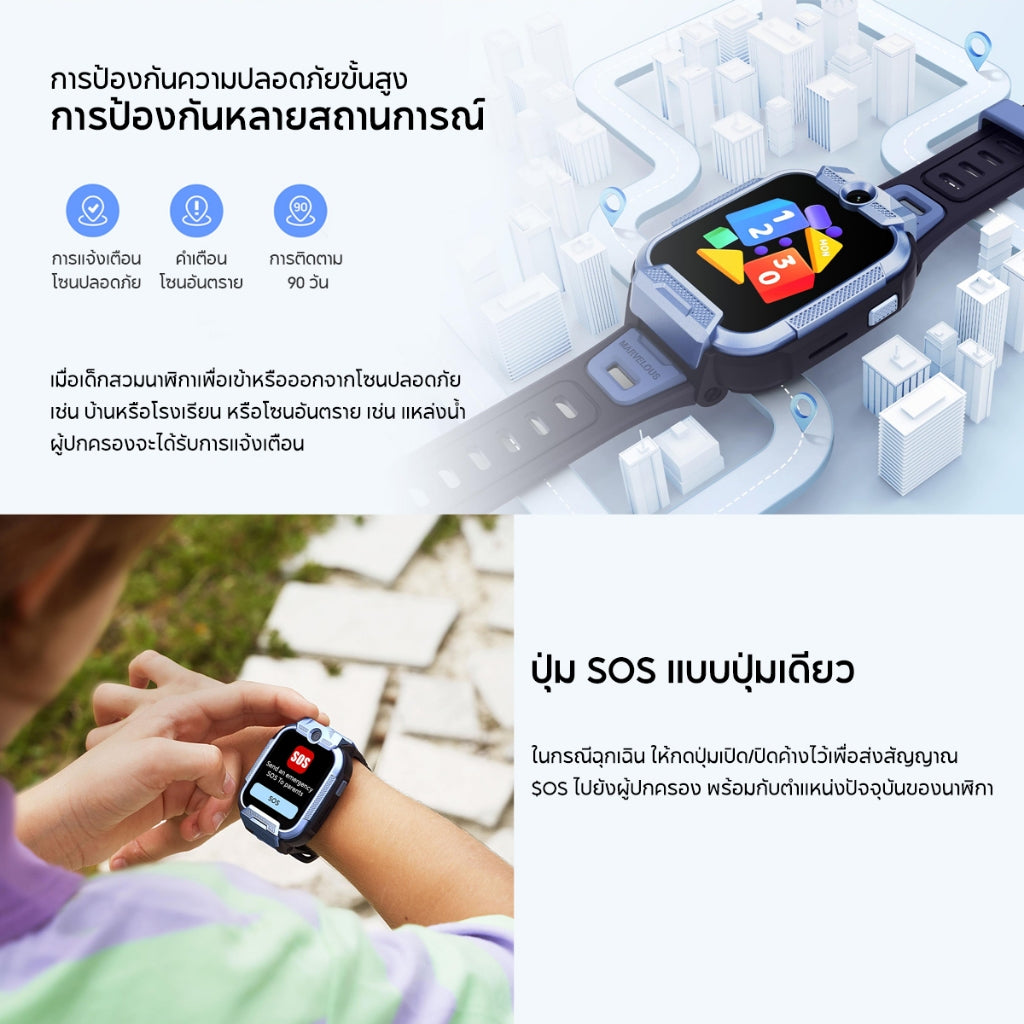 Mibro Kids smart watch Phone Z5 นาฬิกาโทรศัพท์ เด็ก วิดีโอคอล ถ่ายรูป โทร GPS 4G watch นาฬิกากันเด็กหาย ประกัน1ปี