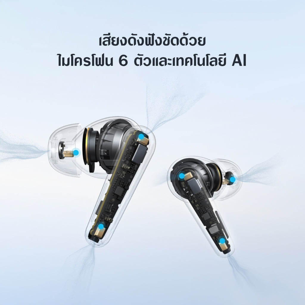Soundcore by Anker Liberty 5 ANC หูฟังไร้สาย Bluetooth 5.4 Earbuds Adaptive Noise Cancellation 3.0 ใช้ได้นานถึง 48H
