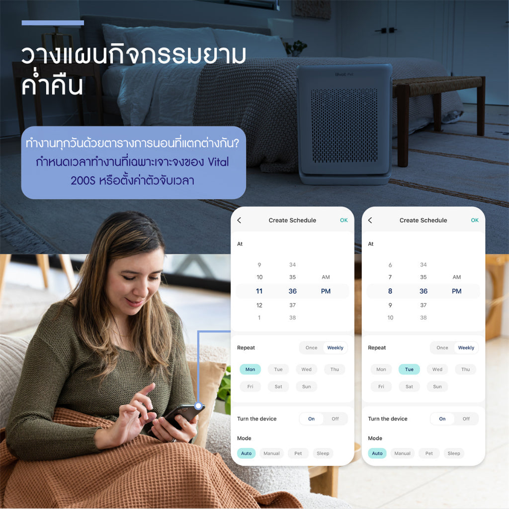 Levoit Vital 200S Pet Air Purifier App เครื่องฟอกอากาศ PM2.5 levoit 200s กรองอากาศ ประกัน 2 ปี