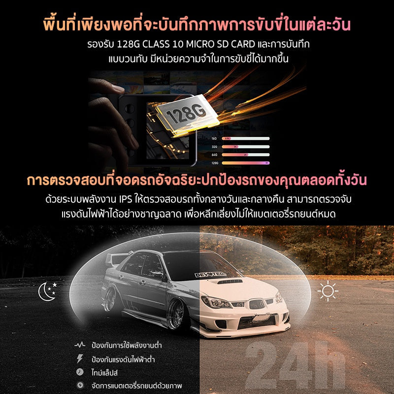 DDPAI Z50 GPS Dual 4K Front and Rear Dash Cam 2160P Full HD กล้องติดรถยนต์ เทคโนโลยี ADAS