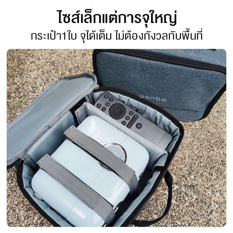 Wanbo Projector Storage Bag ถุงเก็บโปรเจคเตอร์ กระเป๋าเก็บของ T2 max T2R Max Dali1 Davinci กระเป๋าเก็บโปรเจคเตอร์แบบพกพา