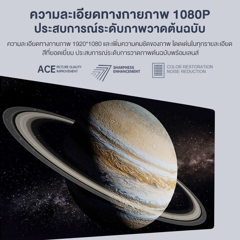 Wanbo TT Projector 4K HD โปรเจคเตอร์ โปรเจคเตอร์พกพา โฟกัสอัตโนมัติ ลิขสิทธิ์แท้จาก NETFLIX 360° Dolby Sound Effect