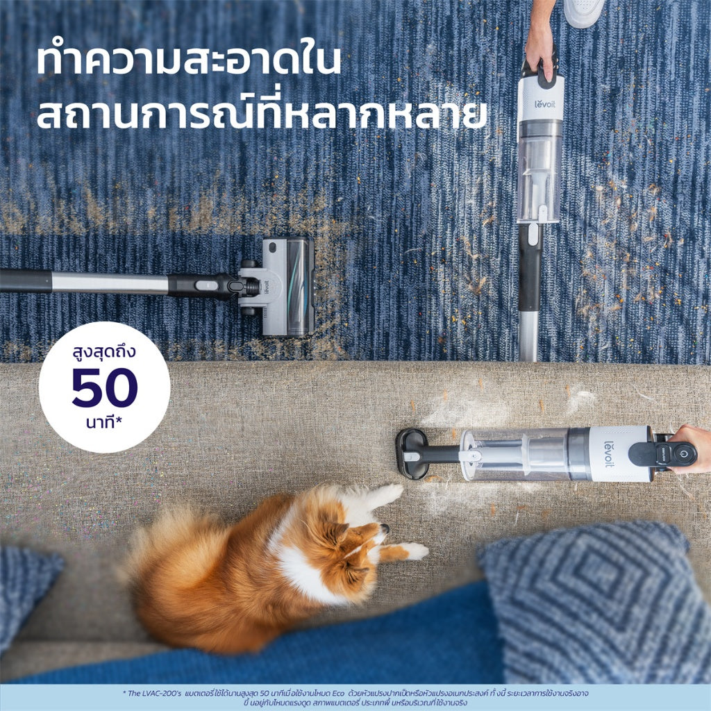 Levoit LVAC-200 Cordless Handheld Wireless Pet Vacuum Cleaner แรงดูดสูง 19Kpa เครื่องดูดฝุ่นไร้สาย