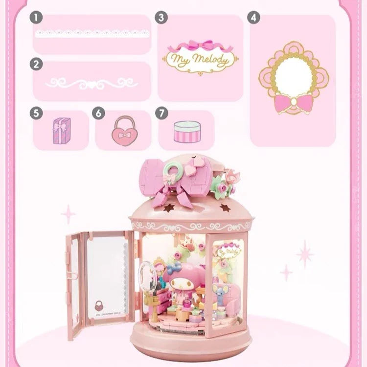 TOPTOY x Sanrio Charaters Wonder Lamp Series Building Blocks - Melody's Live Streaming Room ตัวต่อ
