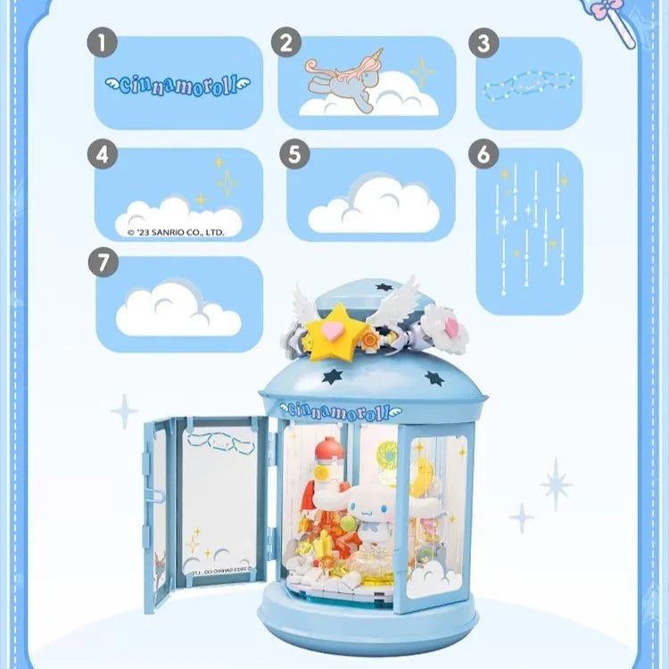 TOPTOY x Sanrio Charaters Wonder Lamp Series Building Blocks -Cinnamoroll's Snack Planet บล็อกตัวต่อ