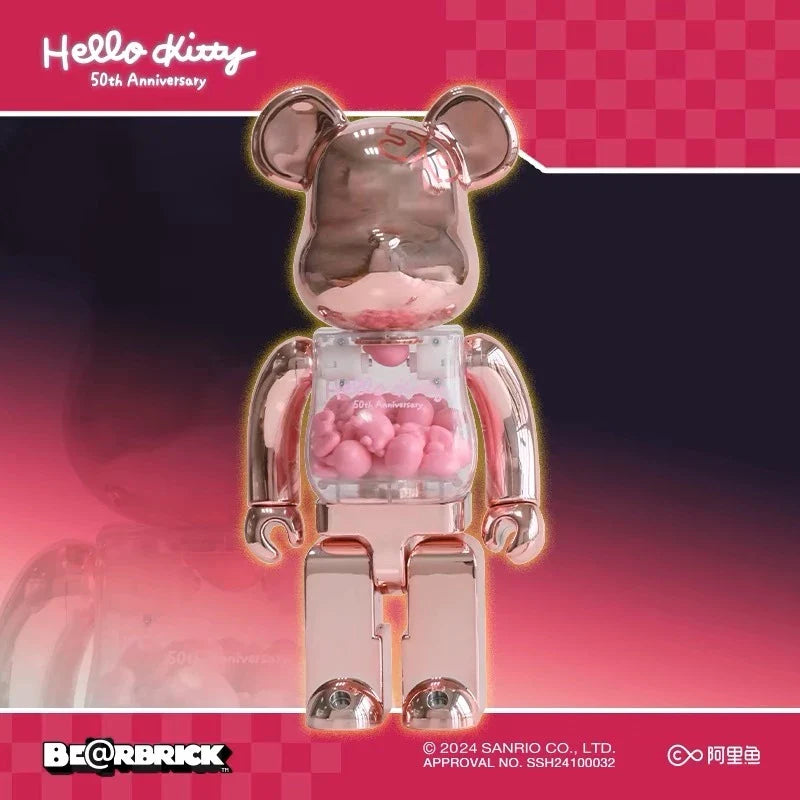 TOPTOY x BE@RBRICK Hello Kitty 50th Anniversary 100% & 400% ของเล่นฟิกเกอร์ ของขวัญ สำหรับสะสม
