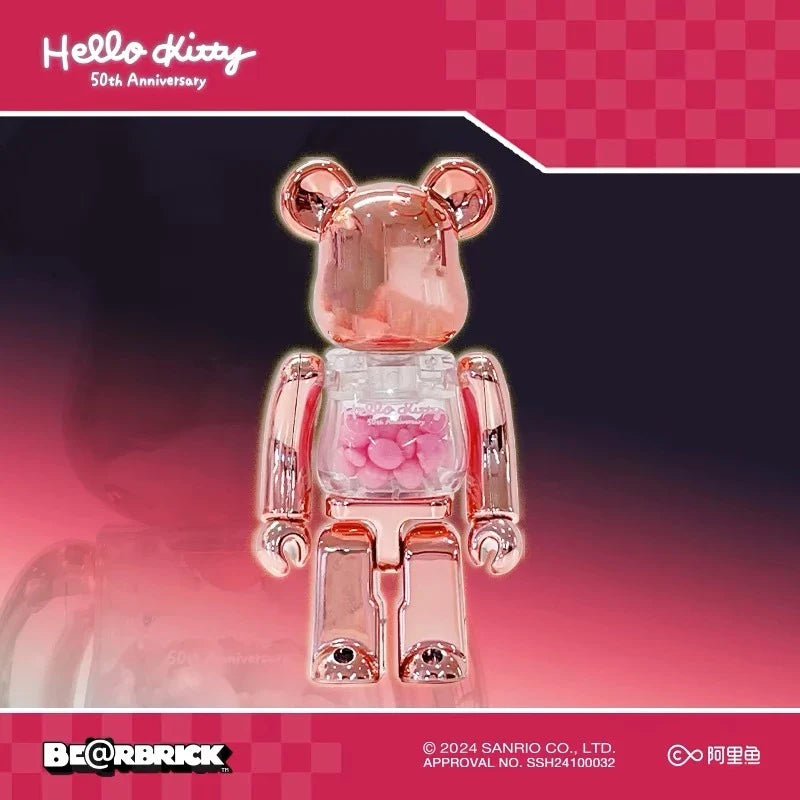 TOPTOY x BE@RBRICK Hello Kitty 50th Anniversary 100% & 400% ของเล่นฟิกเกอร์ ของขวัญ สำหรับสะสม