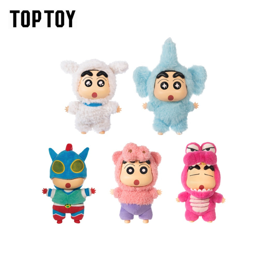 TOPTOY x CRAYON SHINCHAN Play Party Series Blind Box ของเล่นฟิกเกอร์ ของขวัญวันเกิด
