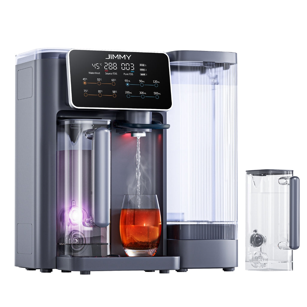 JIMMY R9 UV Reverse Osmosis Water Purifier เครื่องกรองน้ำดื่ม RO 7 ชั้น ฆ่าเชื้อ UV ปรับอุณหภูมิ 7 ระดับ ร้อนเร็วใน 3 วิ