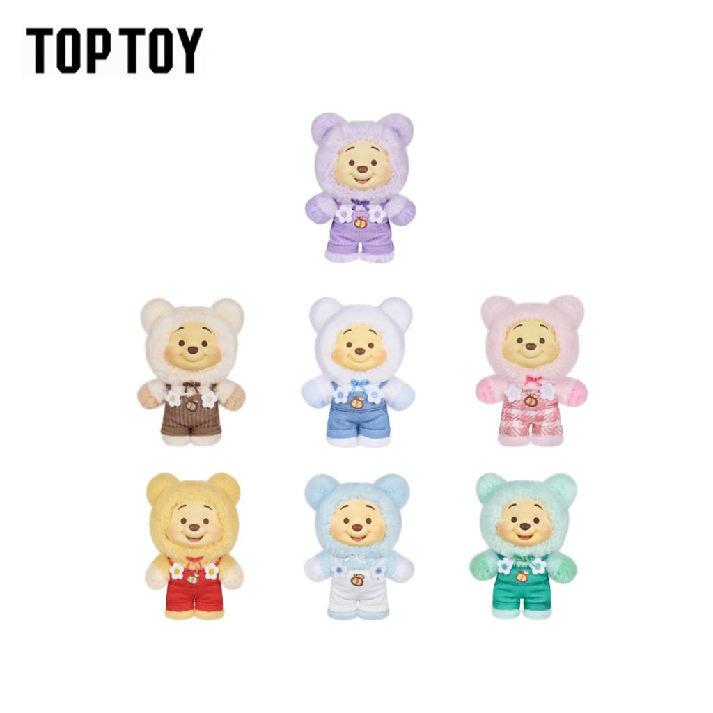 [6 Blind Boxes] TOPTOY x Disney Winnie the Pooh Candy Bear Series Blind Box ของเล่นฟิกเกอร์ ของขวัญ