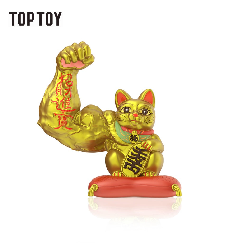 [6 Blind Boxes] TOPTOY x Great Power Fortune Cat Series Surprise Box Toy ของเล่นฟิกเกอร์